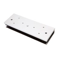 Glass Door U-Bracket for 12mm Glass | EM5700 Lock Compatible | Includes Dress Plate | by Dicker Data