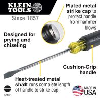 0.8 cm Keystone Demolition Driver, 18 cm Round Shank
