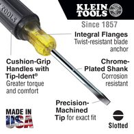 6.4 mm Keystone Screwdriver - 102 mm Round Shank