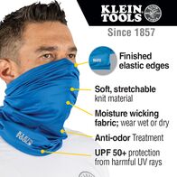 Neck and Face Cooling Band, Blue