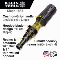 Conduit Fitting and Reaming Screwdriver