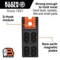 Magnetic Tool Storage Module, S-Hook