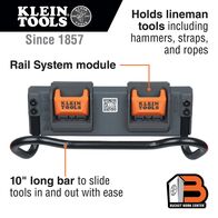 Utility Bar Storage Module, Rail System