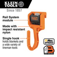 Open Blanket Hook Module, Rail System