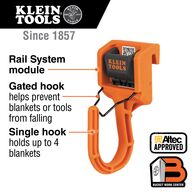 Closed Blanket Hook Module, Rail System