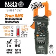 Digital Clamp Meter, AC Auto-Range TRMS, Low Impedance (LoZ), Auto-Off