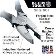 Lineman's Pliers, New England Nose, 238 mm