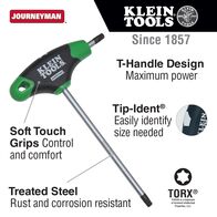 Hex Key Set, TORX® T-Handle, 15.2 cm with Stand, 7-Piece