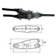 Cast Resin Branch Joint Kit Y0O, Diameter Opening 23mm Main / Branch Length 150mm Height 75mm