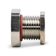 Hazardous Brass Plug M16 Thread Length 15.5mm