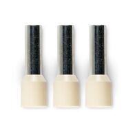 Bootlace Terminal Pre-Insulated Ivory 16mm² Length 18mm 40 Pack
