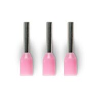 Bootlace Terminal Pre-Insulated Pink 0.34mm² Length 6mm 100 Pack