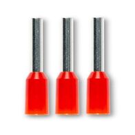 Bootlace Terminal Pre-Insulated Red 1mm² Length 8mm 500 Pack