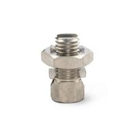 Brass Line Tap Nickle Plated Maximum 2x 16mm² Cable