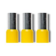 Bootlace Terminal Pre-Insulated Yellow 150mm² Length 32mm 3 Pack