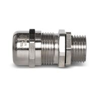 Cable Gland Brass Nickel Plated M16 Unarmoured Cable Diameter 5-10mm Thread Length 12mm