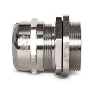 Cable Gland Brass Nickel Plated M40 Unarmoured Cable Diameter 18-25mm Thread Length 15mm