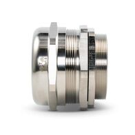 Cable Gland Brass Nickel Plated M63 Unarmoured Cable Diameter 37-53mm Thread Length 18mm