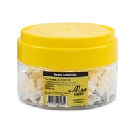 Cable Clip Round Polyethylene Diameter-7mm White 100 Pack