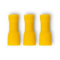 Crimp Terminal Quick Disconnect Fully Insulated 4-6mm² Female Width 6.35mm Yellow 50 Pack