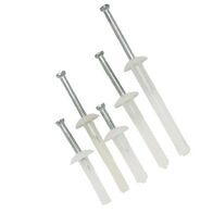 Nylon Nail Anchor Mushroom Head Diameter 6.5mm x Length 25mm 100 Pack