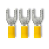 Crimp Terminal Pre-Insulated Fork 6mm Cable 4-6mm² Yellow 50 Pack