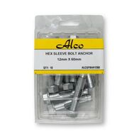 Hexagonal Head Sleeve Bolt Anchor Mechically Galvanised 12mm x Length 60mm