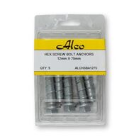 Anchor Hex Head Screw Bolt Galvanised 12mm x Length 75mm