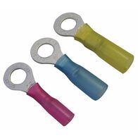 Crimp Terminal Heatshrink Yellow Insulated Ring 4mm Cable 4-6mm² 50 Pack