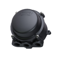 Junction Box Round Economical With Earth IP68 Bottom Entry 3x20mm Econo Box Black
