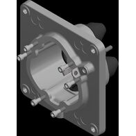 22kV KA Adaptor Flange | Old OC Style Mounting Holes | Robust Construction | Panel Mount Design | by Ausproof