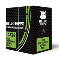 CAT6 High Performance Ethernet Cable | 24 AWG Copper | 1 Gbps Data Rate | by Hello Hippo
