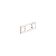 HPM 16mm Deep Surface Mounting Block for 4 Gang Powerpoints White