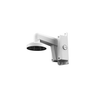 CCTV Wall Mount Bracket | Durable Aluminum Alloy | Integrated Junction Box | Hikvision White | by HIKVISION