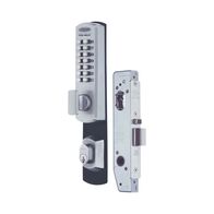 Universal Primary Mortice Lock | Satin Chrome Brushed Finish | Keyless Entry with 4-6 Digit Code | by Lockwood