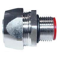 Flexible Metal Conduit Fitting Straight NPT 1/2" Male Thread NPT 1/2" With Locknut