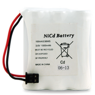 3.6V NiCad Cordless Phone Battery | 1000mAh Capacity | Rechargeable | by Powercell