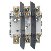 Base for blade type cartridge fuse - 3P bare - size 000/00 - 100 A