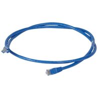 Patch cord RJ45 category 6 U/UTP PVC blue 1m