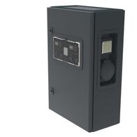 Metal charging station Green'up Premium 1Ph for 2 electric cars- Mode 2 and  3 - Power 7,4kW 32A  with DC protection