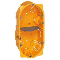 Batibox - Flush mounting box - 2 gang German std - depth 40 mm - dry partitions