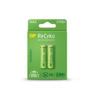 GP Recyko 1.2V AA 2100mAh LSD Rechargeable Batteries | Long-Lasting Power | Eco-Friendly | @Card of 2 | by Powercell