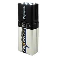 9V LED Torch | 30 Lumens | 2 Lighting Functions | Compact Design | @Display Box of 30 | by Powercell
