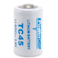 3.6V 1/2AA Lithium Thionyl Chloride Cell | 1200mAh Capacity | Bobbin Construction | by Powercell
