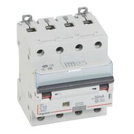 RCBO - DX³ 6000 -10 kA -4P-400 V~ -10 A -30 mA -A type
