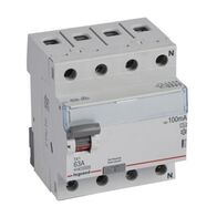RCCB TX³ - 4P 400 V~ - 100 mA - 63 A - A type