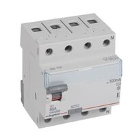 RCCB TX³ - 4P 400 V~ - 100 mA - 80 A - A type