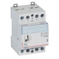 Contactor CX³   with front face handle 4 pole - 40A - 400V~ -  4 NO contacts with 24V~ coil - 3 modules