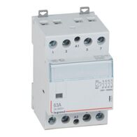 Contactor CX³   without front face handle 4 pole - 63A - 400V~ -  4NO contacts with 230V~ coil - 3 modules