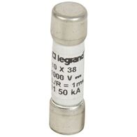 Cylindrical Fuse - Ceramic Cartridge Fuse - 10x38 mm - 10A - 1000V DC - gPV Photovoltaic Protection - IEC 60269-6 Compliance